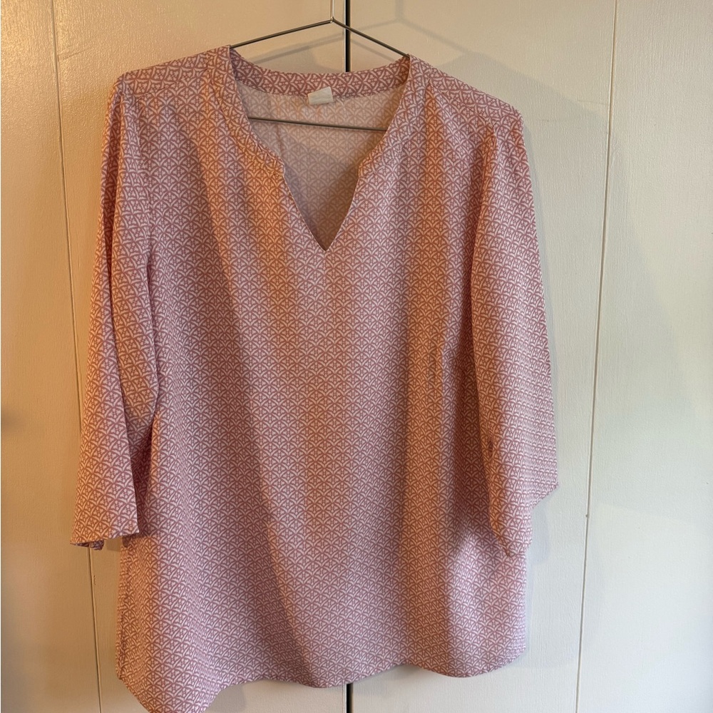 Pink Blouse, Relaxed Fit